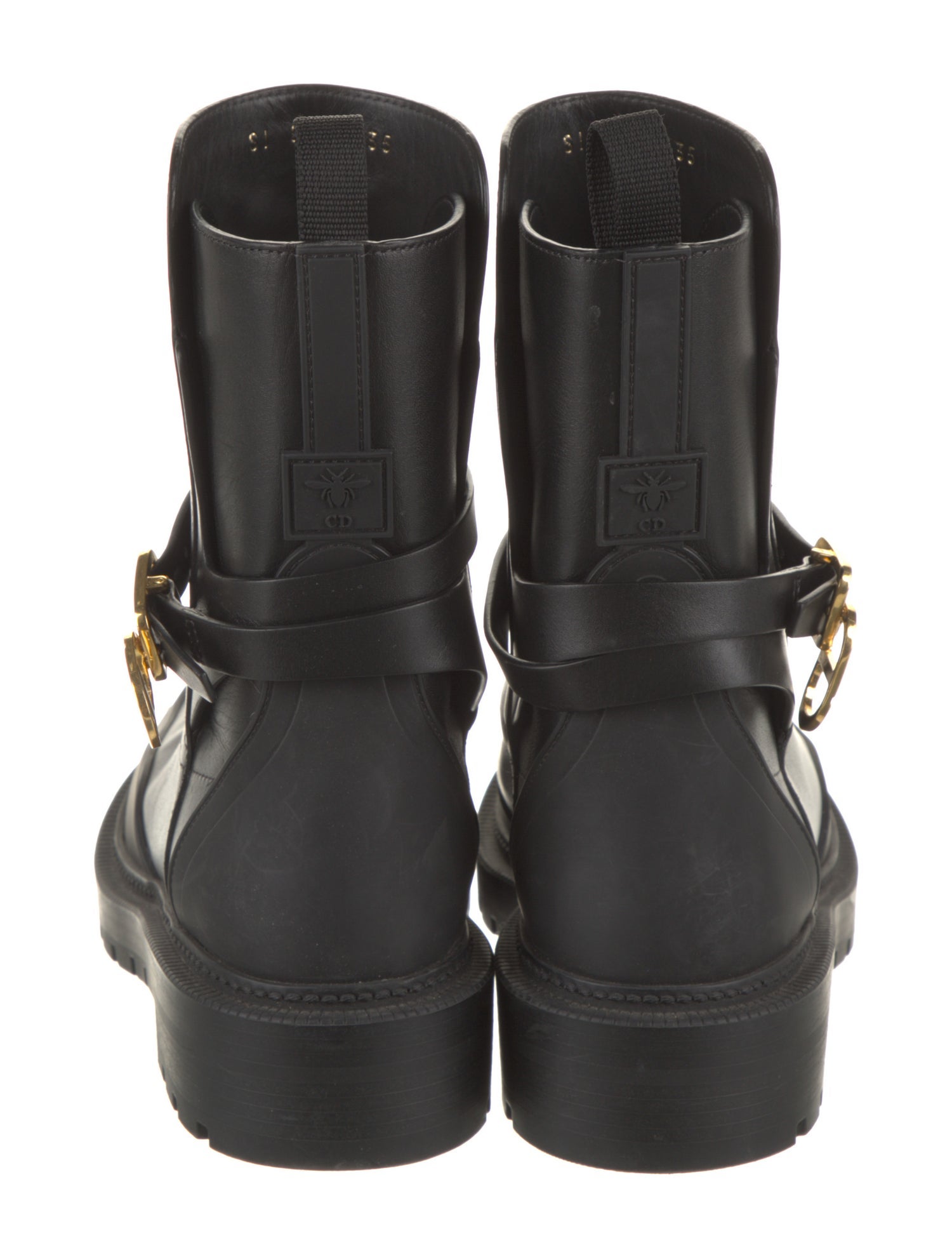 Christian Dior Leather Moto Boots